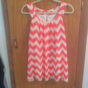 Maurices orange chevron tank